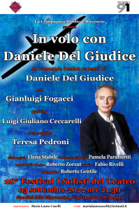 locandina In volo con Daniele Del Giudice